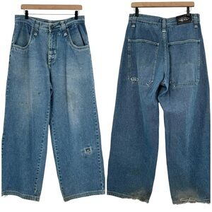 Rare Vintage 90s Macgear Jeans Skater Rave Hip Hop Wide Leg Baggy | 32” x 30”